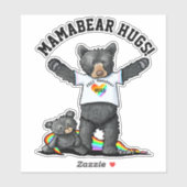KiniArt Mamabear Hugsシール シール (シート)