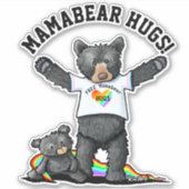 KiniArt Mamabear Hugsシール シール (正面)