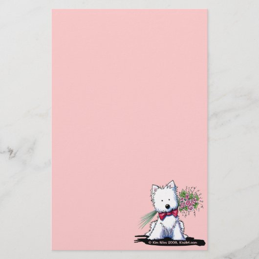 KiniArt Mr. Pawfect Westie文房具 便箋 (正面)