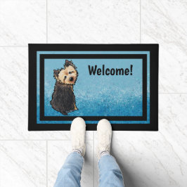 KiniArt Norwich Terrier Doormat ドアマット