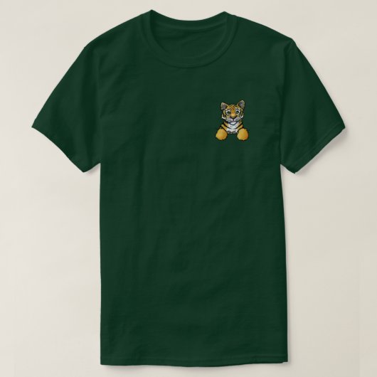 KiniArt Pocket Tiger T-Shirt Tシャツ (デザイン正面)