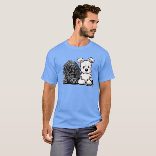 KiniArt PuliおよびPumi Tシャツ (正面フル)