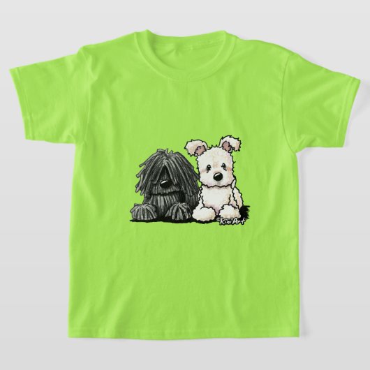KiniArt PuriとPumi Tシャツ (レイダウン)