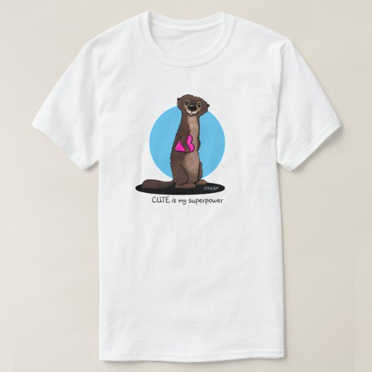 KiniArt River Otter Tシャツ (デザイン正面)