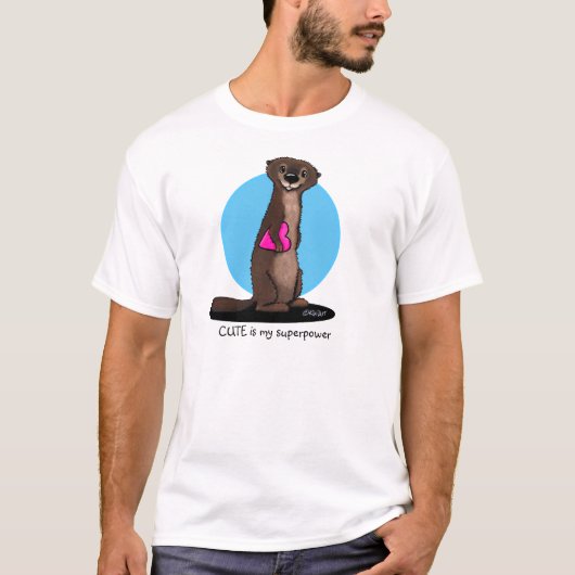KiniArt River Otter Tシャツ (正面)