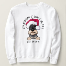 KiniArt Schnauzer Christmas Sweatshirt スウェットシャツ
