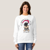 KiniArt Schnauzer Christmas Sweatshirt スウェットシャツ (正面フル)