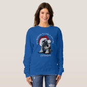 KiniArt Schnauzer Christmas Sweatshirt スウェットシャツ (正面フル)