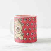 KiniArt Smiling Chow Mug ツートーンマグカップ (正面左)