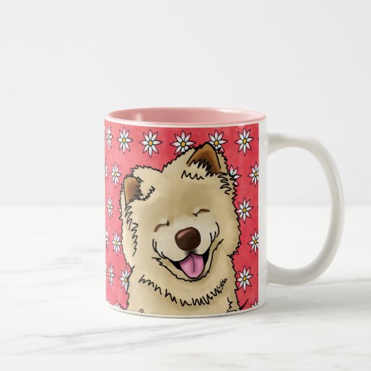 KiniArt Smiling Chow Mug ツートーンマグカップ (右)