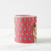 KiniArt Smiling Chow Mug ツートーンマグカップ (中央)