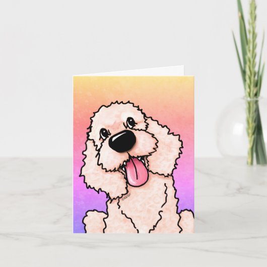 KiniArt Smiling Doodleありがとう サンキューカード (正面)