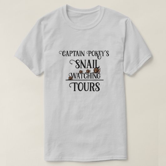 KiniArt Snail Watching Tour T-Shirt Tシャツ (デザイン正面)