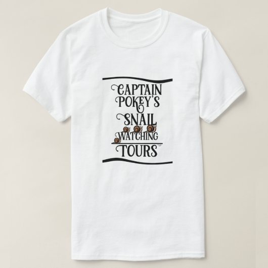 KiniArt Snail Watching Tour T-Shirt Tシャツ (デザイン正面)