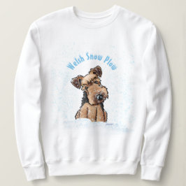 KiniArt Snowy Welsh Terrier Sweatshirt スウェットシャツ