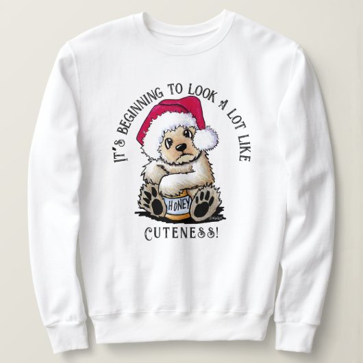 KiniArt Spirit Bear Christmas Sweatshirt スウェットシャツ (デザイン正面)