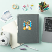 KiniArt Tiger Cubステッカー シール (iPadカバー)