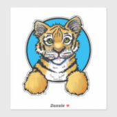 KiniArt Tiger Cubステッカー シール (シート)