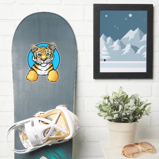 KiniArt Tiger Cubステッカー シール (スノーボード)