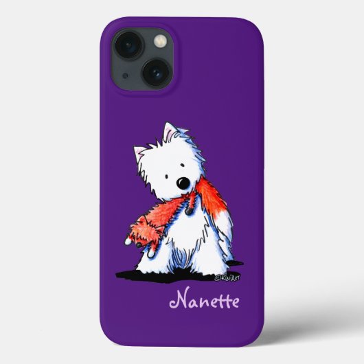 KiniArt Westieのキツネの恋人 Case-Mate iPhoneケース (裏面)