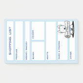 KiniArt Westie食料品店リストの投稿 ポストイット (正面)