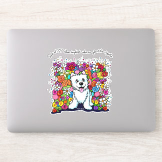 KiniArt Westie Joyful Garden シール