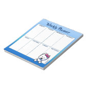 KiniArt Westie Lovers Weekly Schedule Notepad ノートパッド (回転)