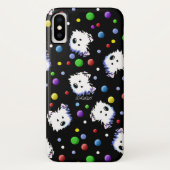 KiniArt Westie Polka Dot Case-Mate iPhoneケース (裏面)