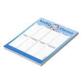KiniArt Westie Rescue Weekly Schedule Notepad ノートパッド (回転)