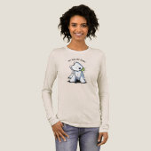 KiniArt Westie Terrier トライブレンドTシャツ (正面全体)