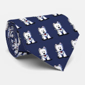 KiniArt Westie Terrier Neck Tie ネクタイ (ロール)