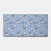 KiniArt Westies In Paris Desk Mat デスクマット (正面)