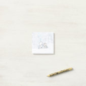 KiniArt Winter Terriers ノート ポストイット (デスク上)