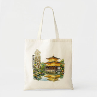 KINKAKU-temple,KYOTO,JAPAN watercolor illustration トートバッグ