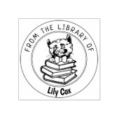 Kinkalow Cat蔵書 ラバースタンプ (インプリント)