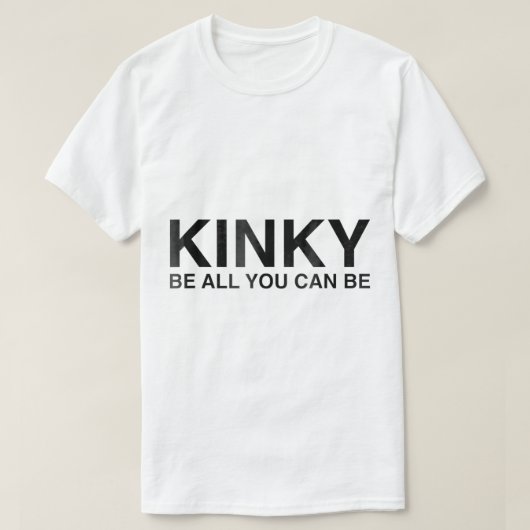 Kinky皮肉を言うこおもしろいと Tシャツ (デザイン正面)