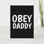 Kinky Greeting Cards, OBEY DADDY カード (正面)