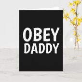 Kinky Greeting Cards, OBEY DADDY カード (黄色い花)
