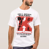 Kinnick Highschool Alumni Yokosuka Japan Tシャツ (正面)