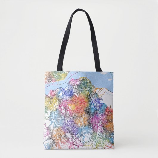 Kinshasa DR Congo City Map トートバッグ (正面)