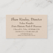 Kinsleyカスタマイズ可能な名刺 名刺 (裏面)