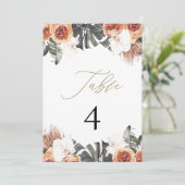 KINSLEYボホテラコッタドライパーム表の番号 招待状 (スタンド正面)