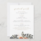 KINSLEYボホテラコッタフローラパームバチェロレッテ 招待状 (裏面)