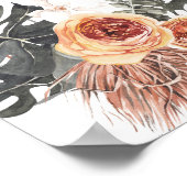 KINSLEY Boho Terracotta赤ちゃんシャワー歓迎ポスター ポスター (角)