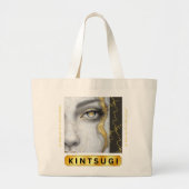 KINTSUGIジャンボトートby詩人アディラ・アコー ラージトートバッグ (正面)