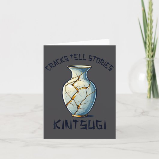 Kintsugi Kintsukuroi Imperfect Japanese Art Motiva カード (正面)