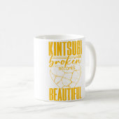 Kintsugi  Kintsukuroi Imperfect Japanese Art Potte コーヒーマグカップ (正面右)