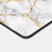Kintsugi Marble Gold Fracture Luxury Desk Mat デスクマット (コーナー)