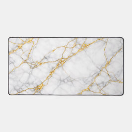 Kintsugi Marble Gold Fracture Luxury Desk Mat デスクマット