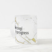Kintsugi mug crystal フロストグラスマグカップ (正面左)